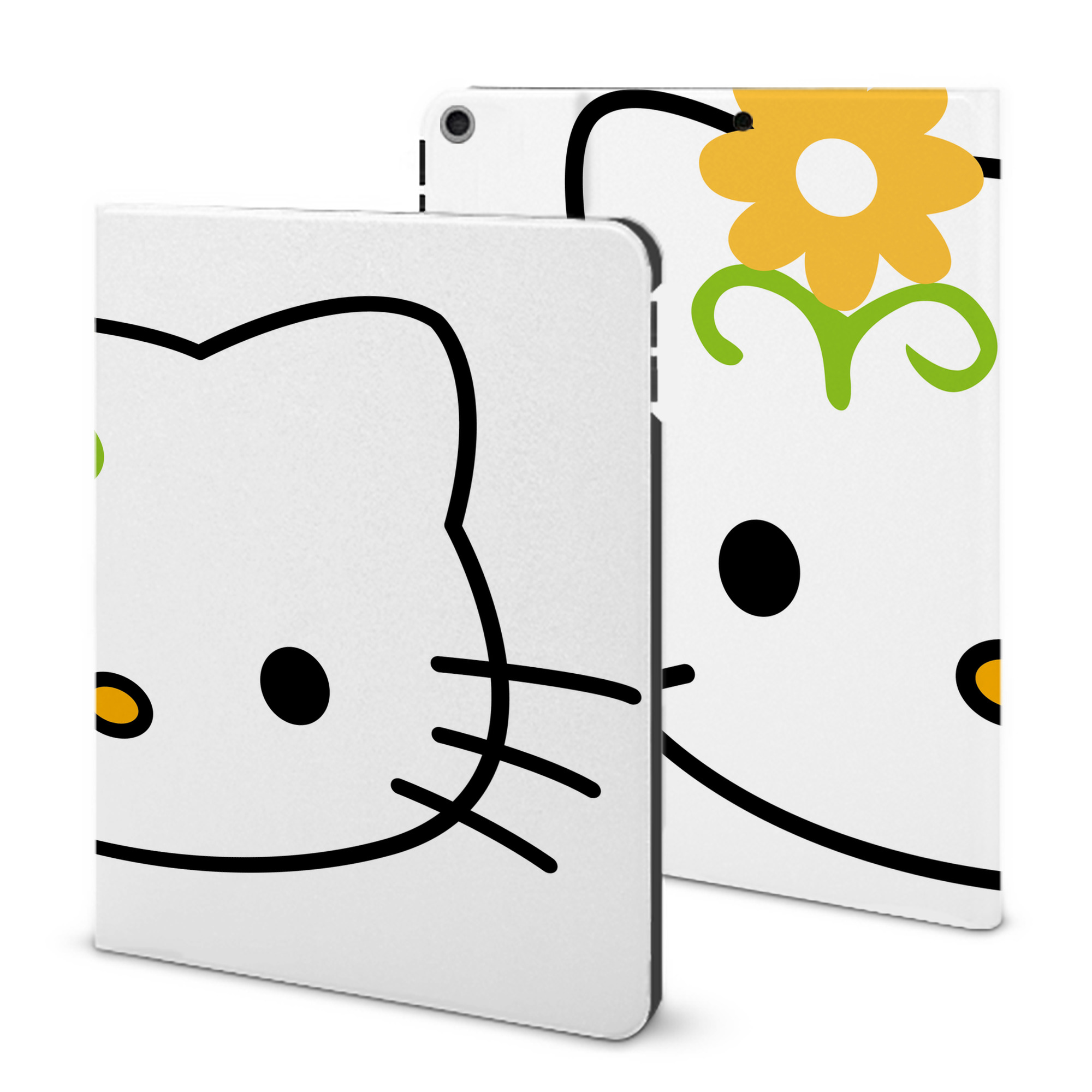（画像用） Hello Kitty ハローキティ IPad ケース ブック型 PUレザー TPU 耐衝撃 軽量 薄型 ペン収納なし 全面保護 IPad 各モデル対応